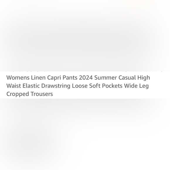 Linen Capris - Picture 2 of 3